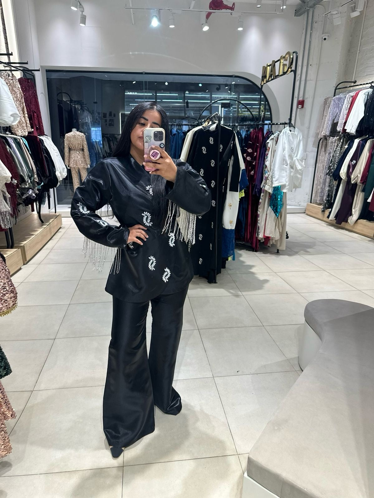 Black Ying Tassle Blouse