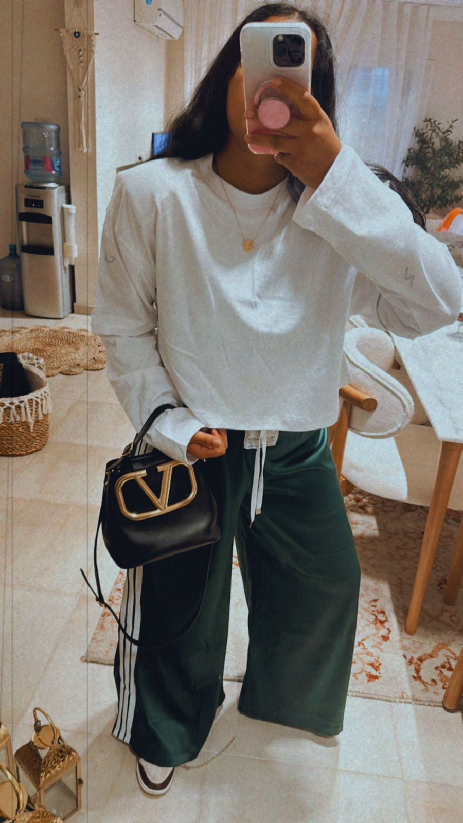 White Long Sleeve Tee