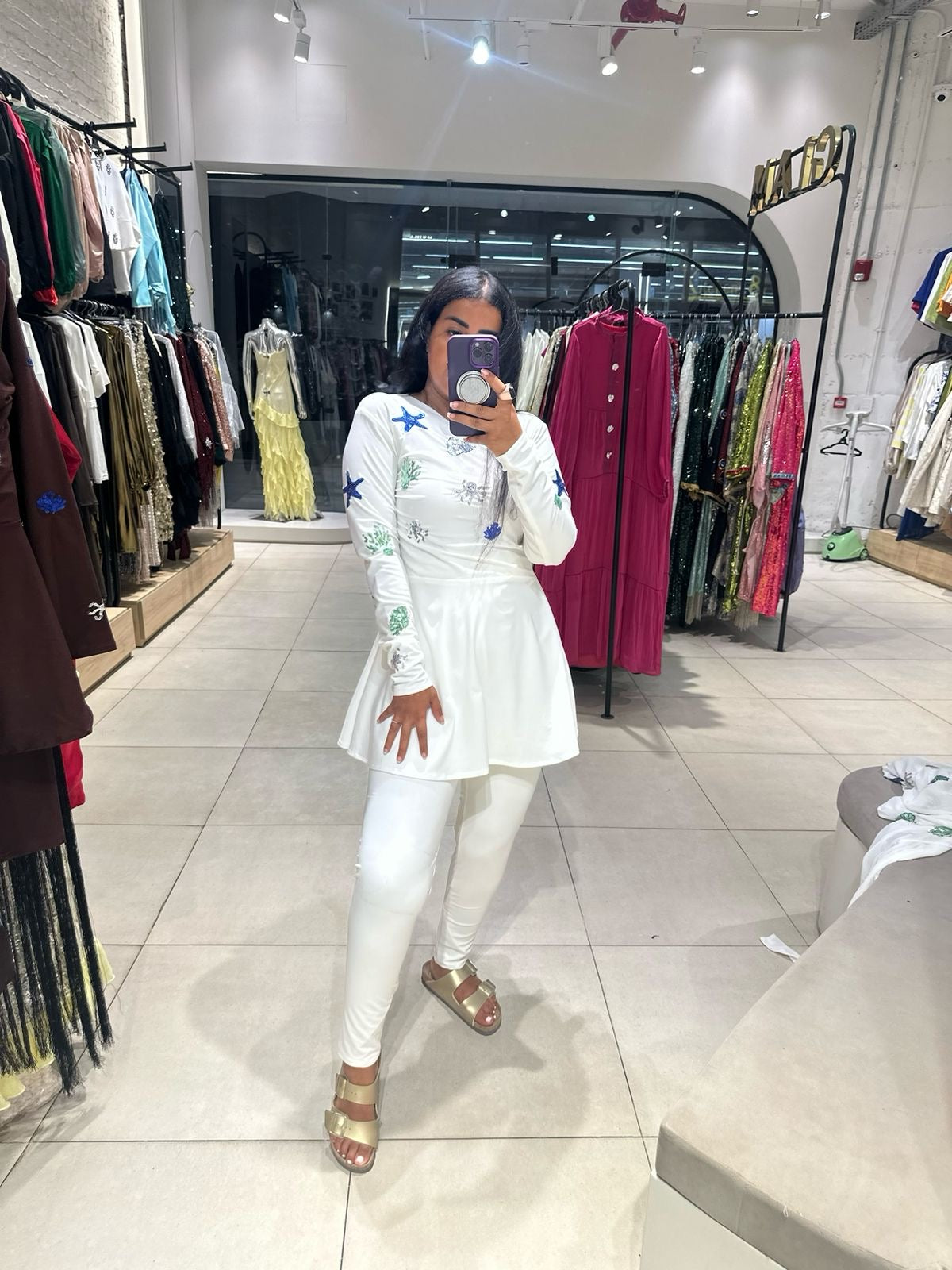 Under the Sea White Burkini