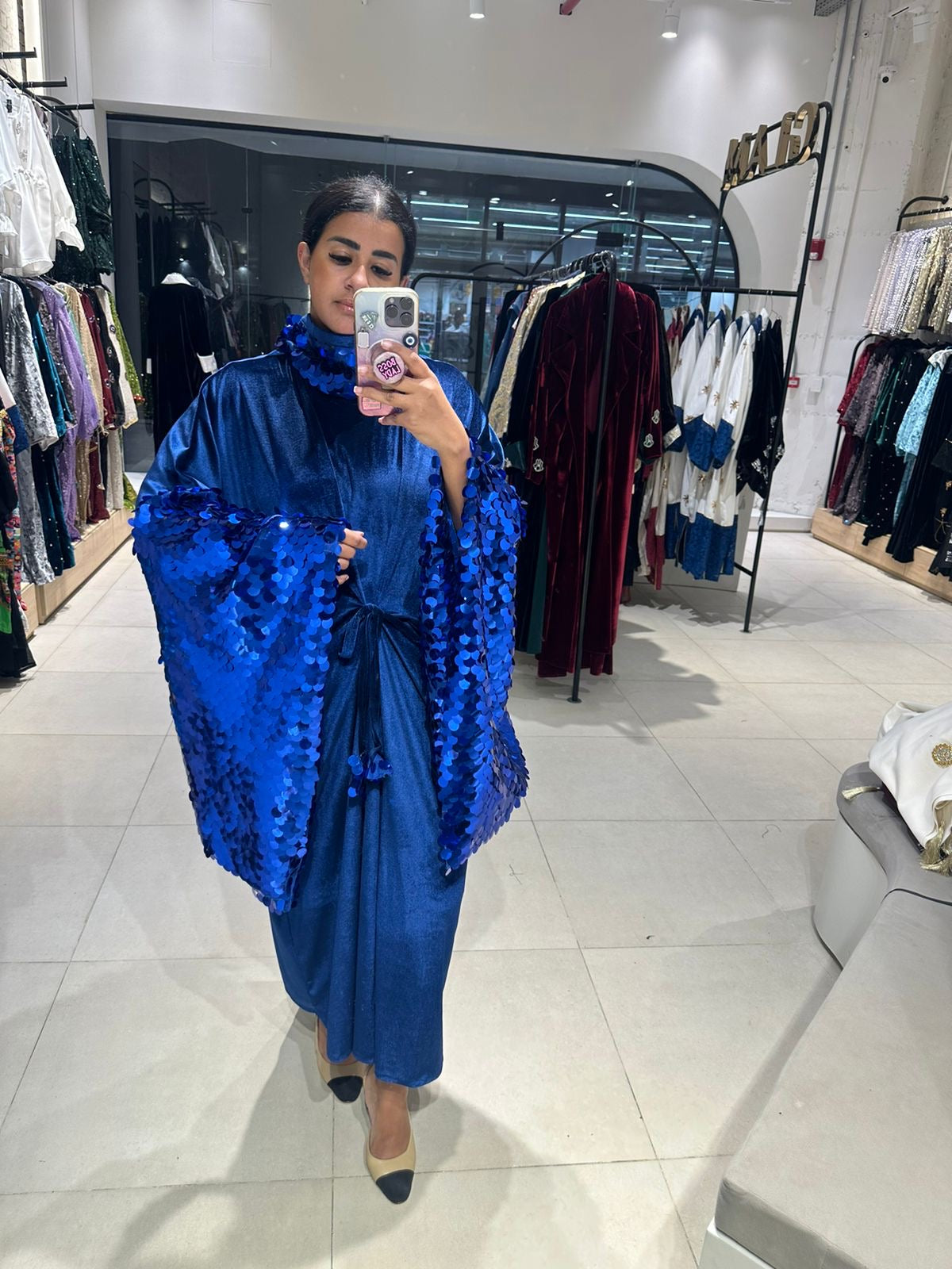 Azure Cape Dress
