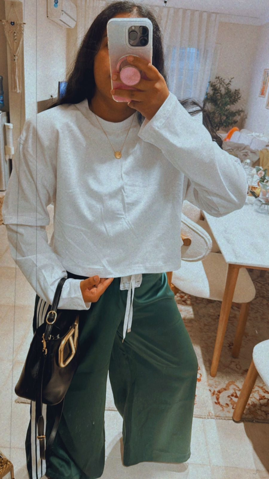 White Long Sleeve Tee