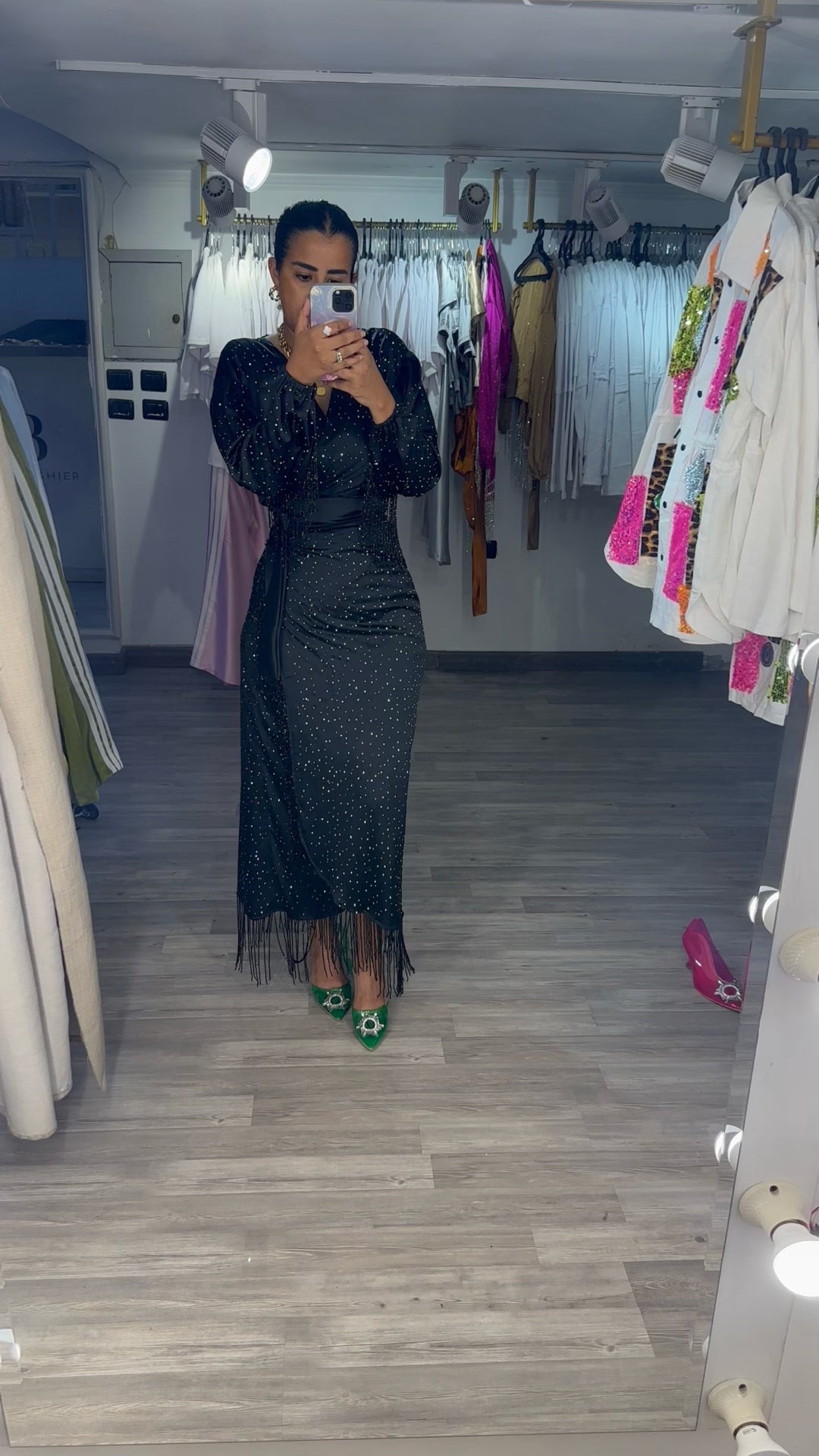 Black Tango Skirt Set