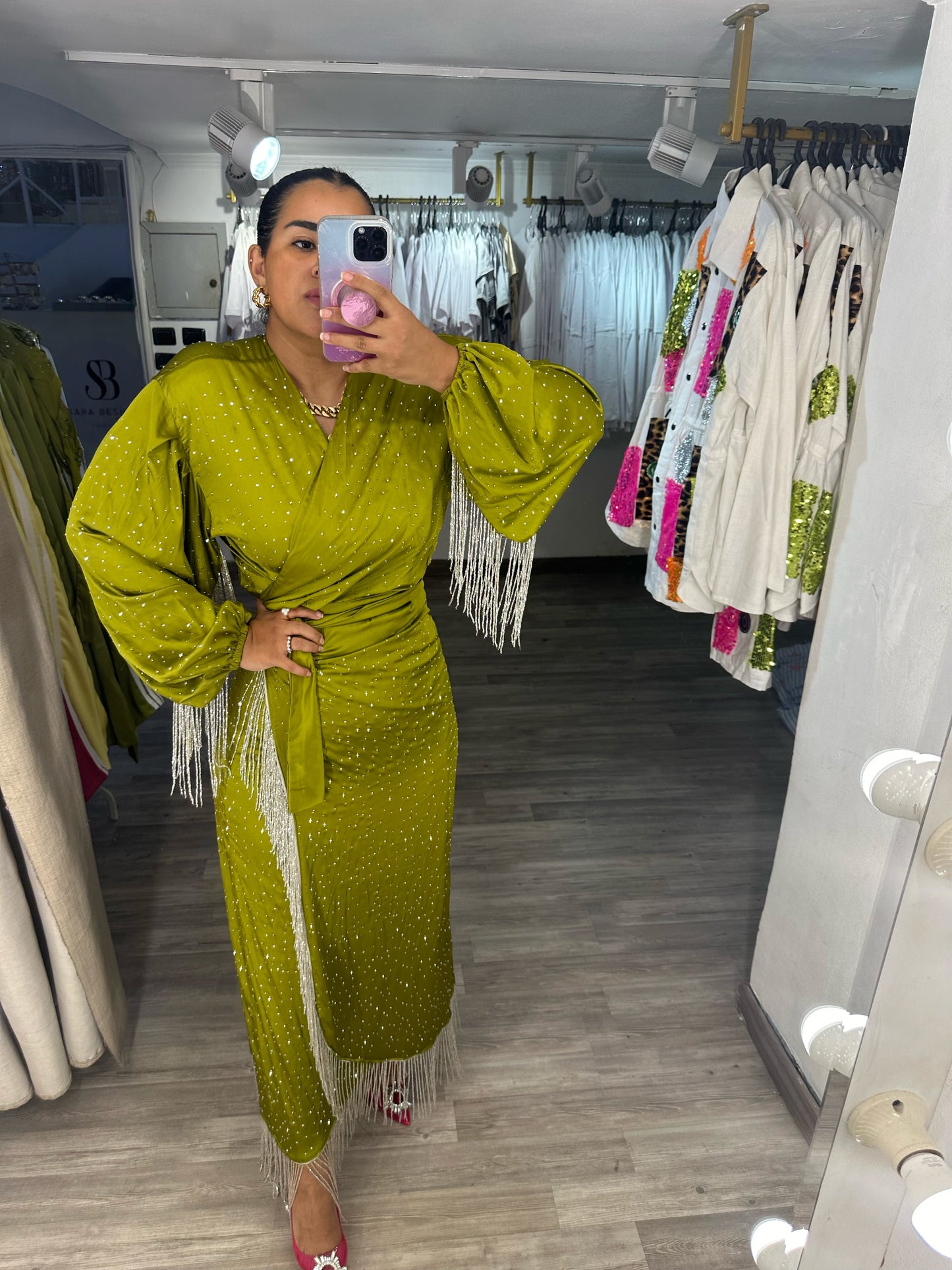 Green Tango Skirt Set