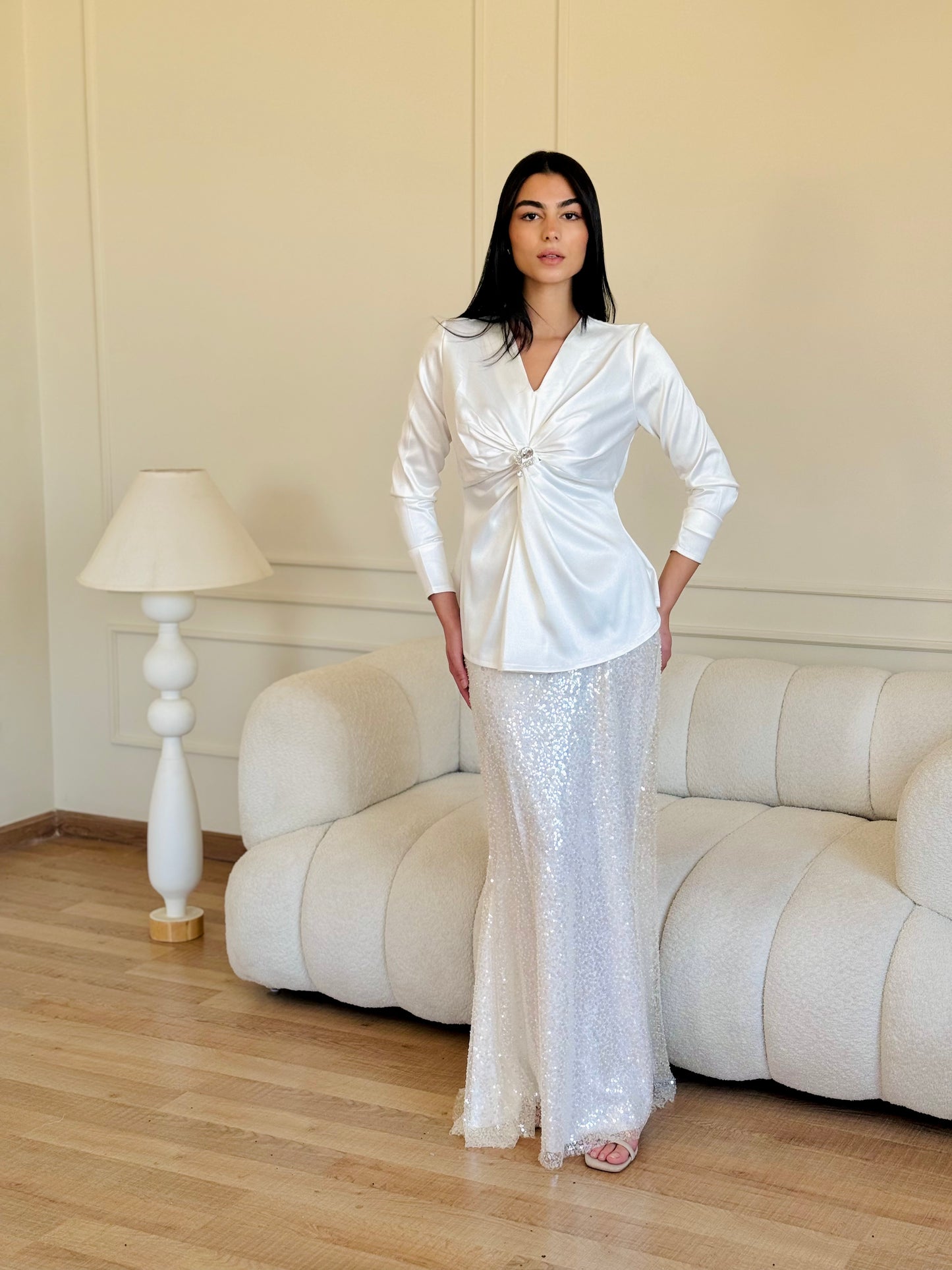 White Elana Top