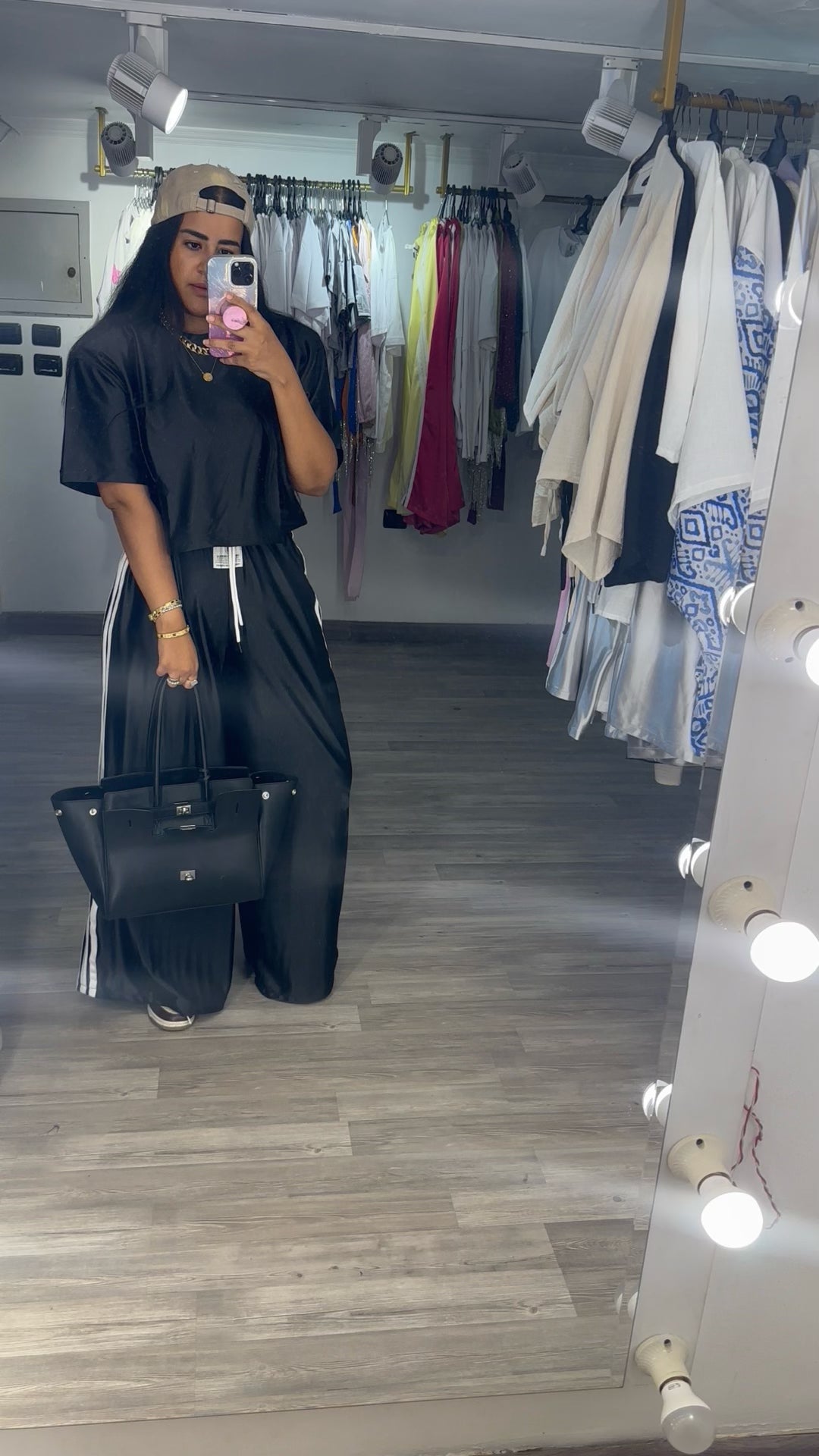 Black Crop Tee