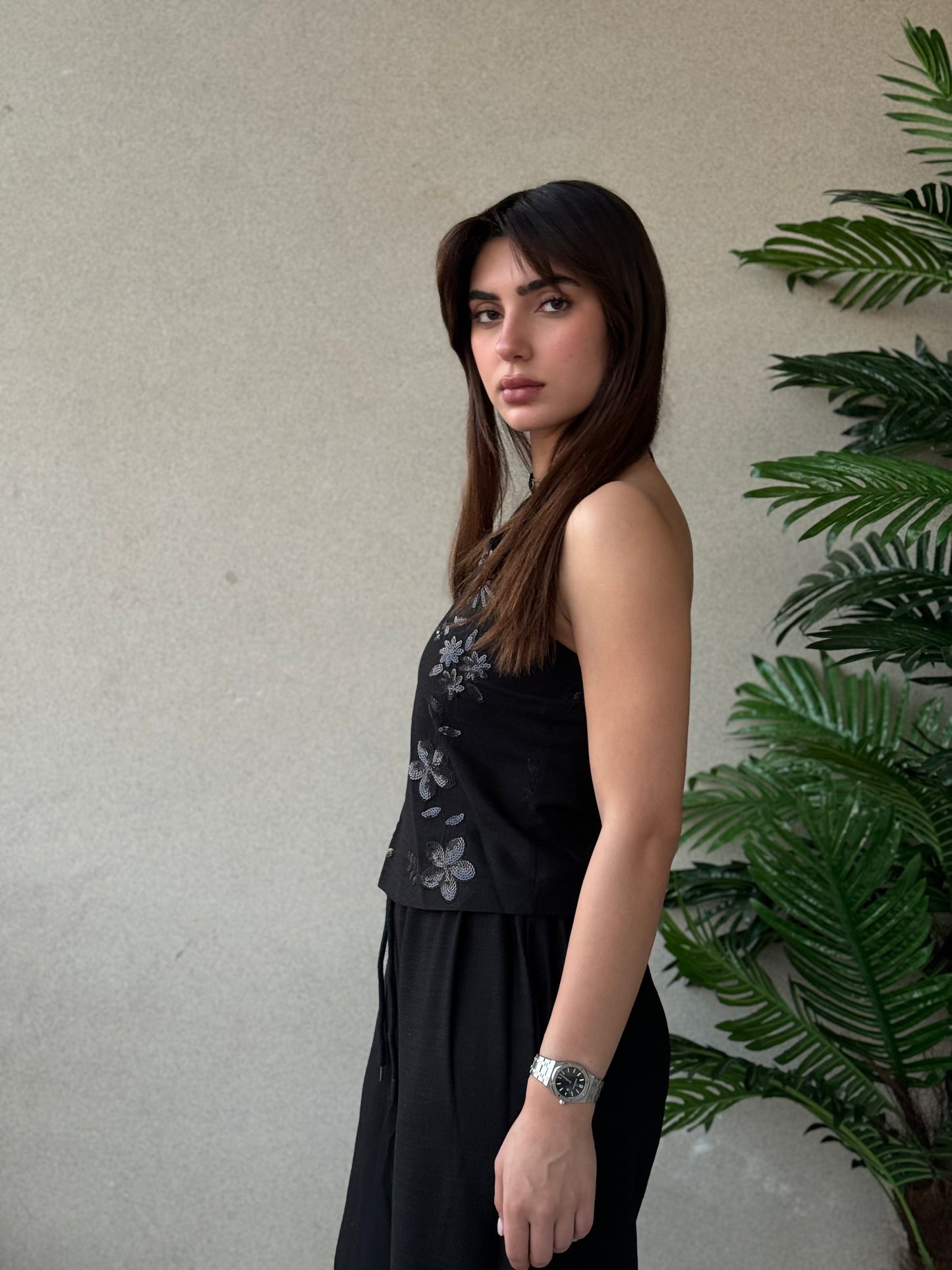 Halter Flower Top