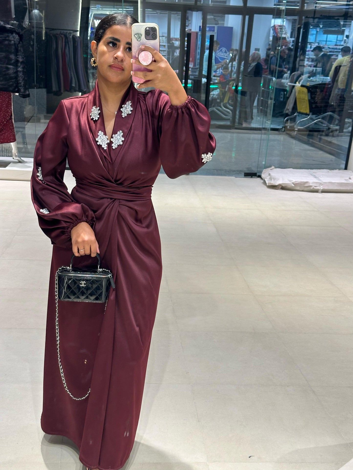 Satin Knot Dress