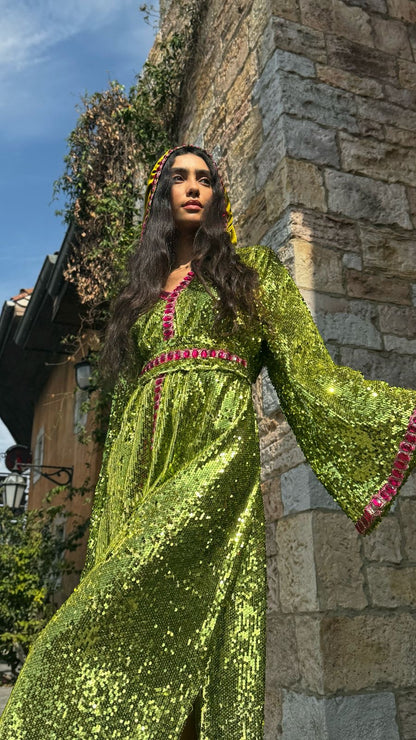 Glow Kaftan Dress