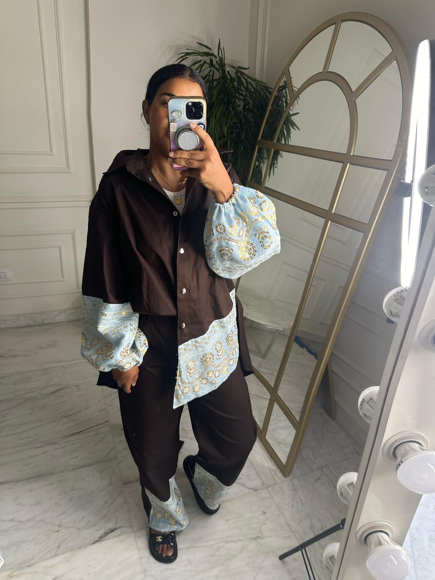 Brown Puffy Set