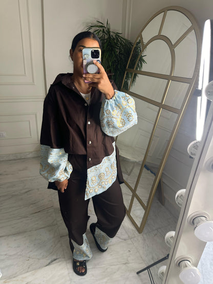 Brown Puffy Set