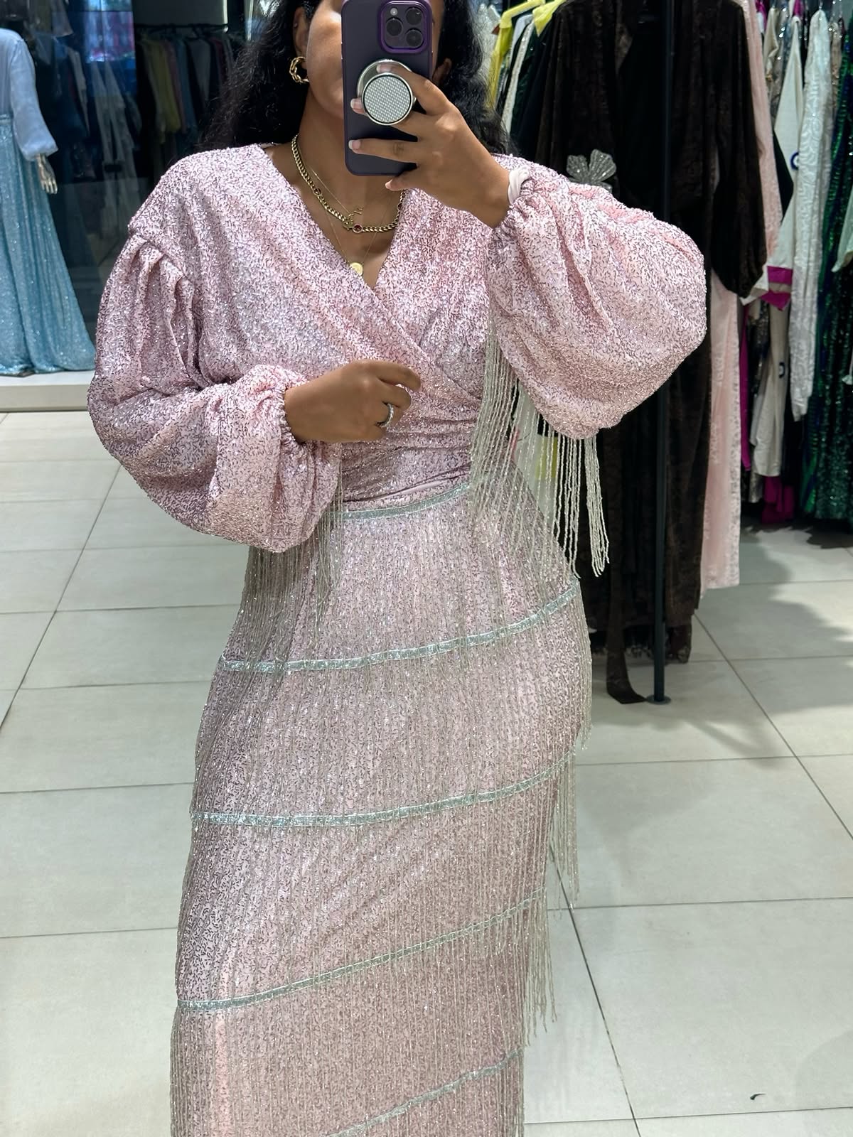 Tassle Sequin Dress
