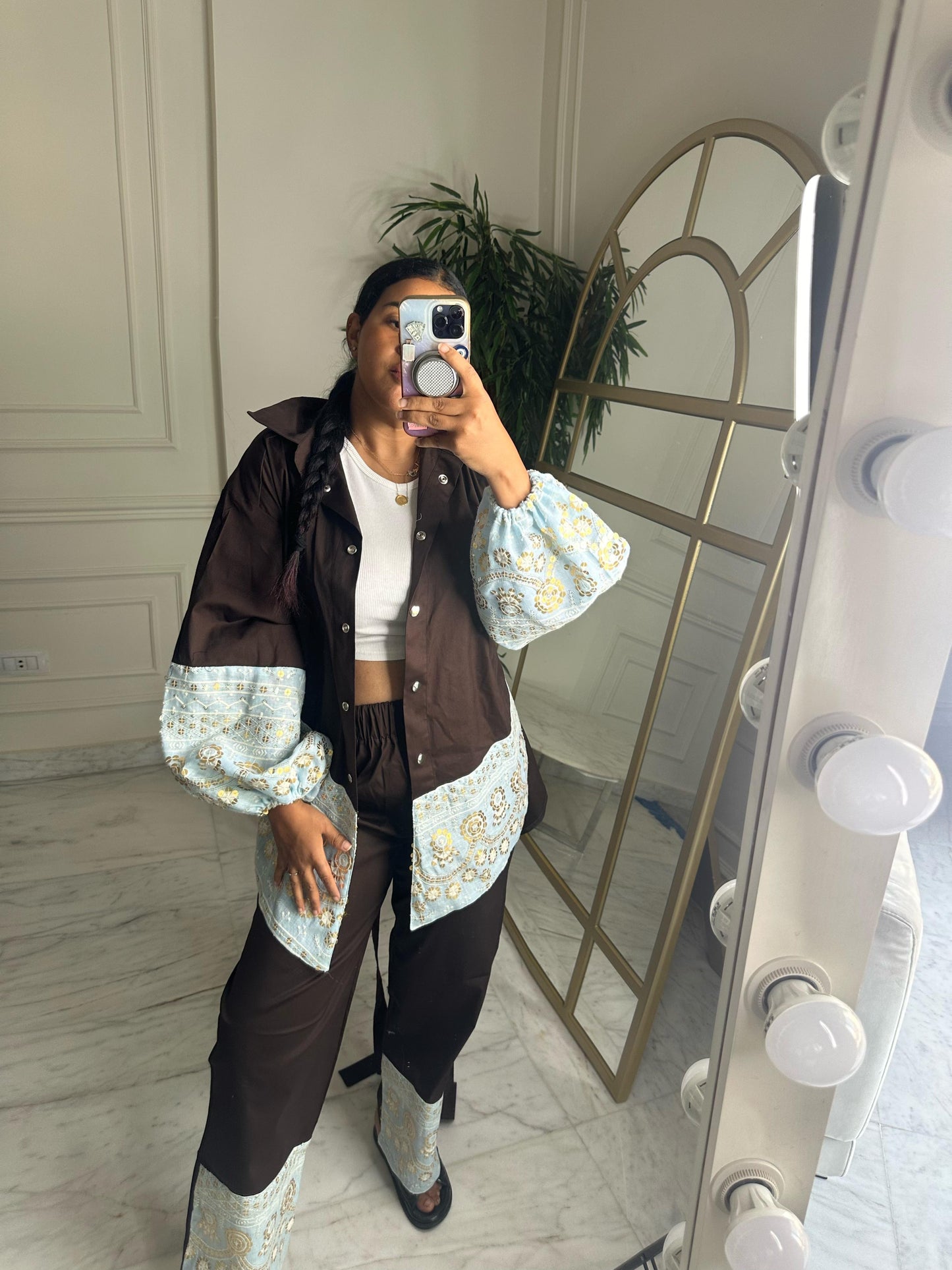 Brown Puffy Set