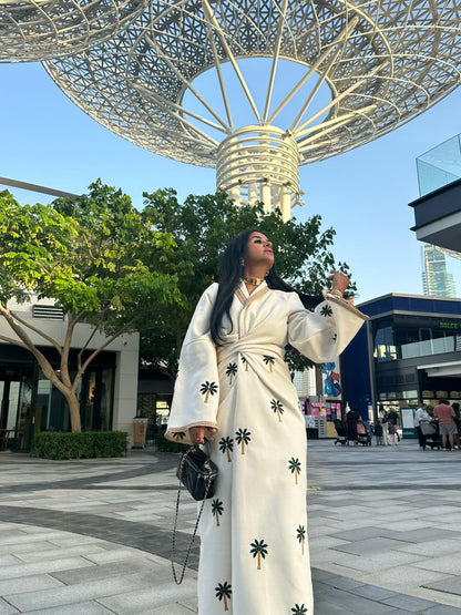 Palm Wrap Dress