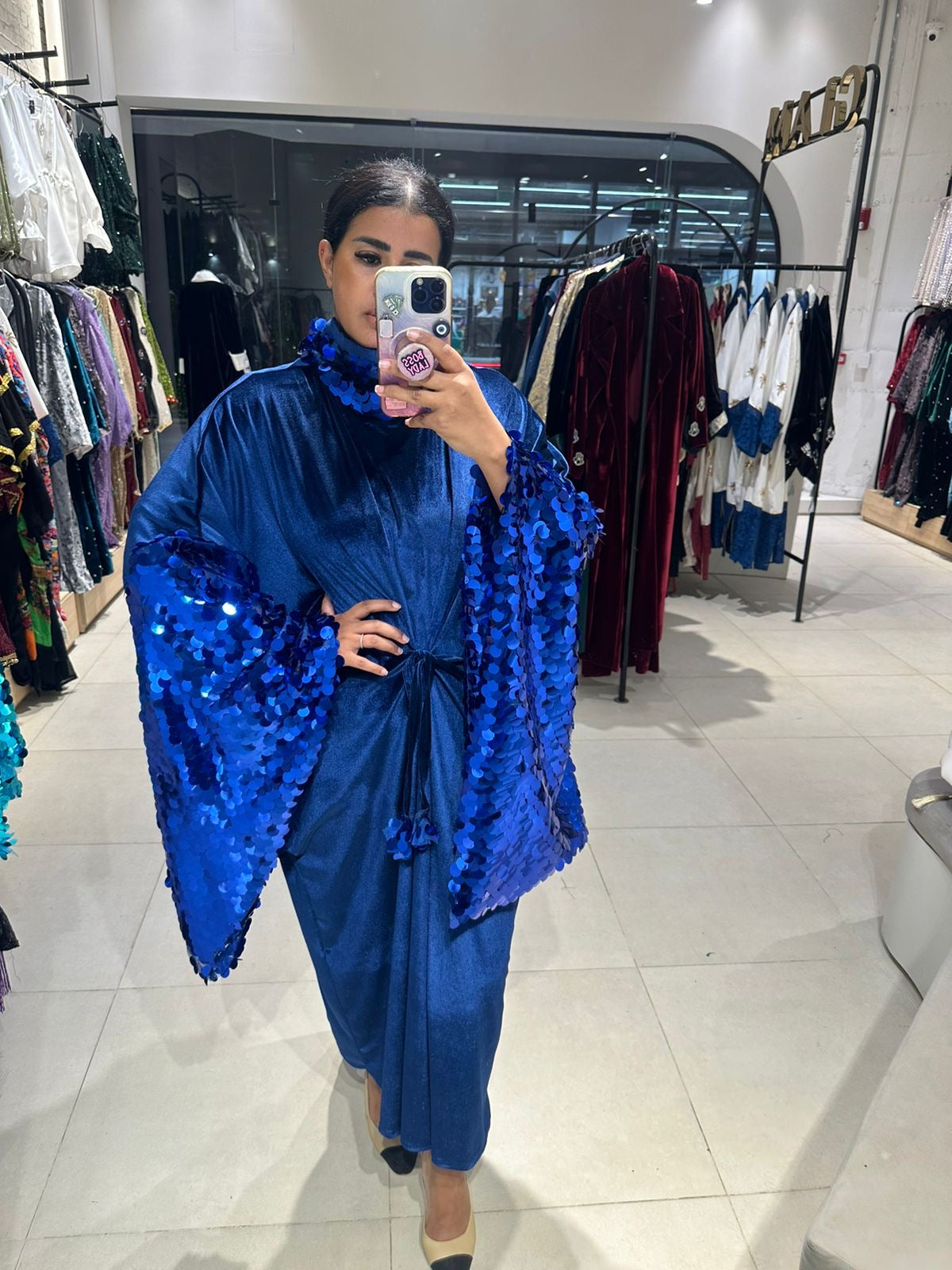 Azure Cape Dress