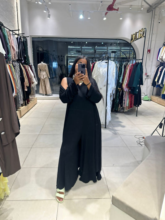 Black Wide Jumpsuit