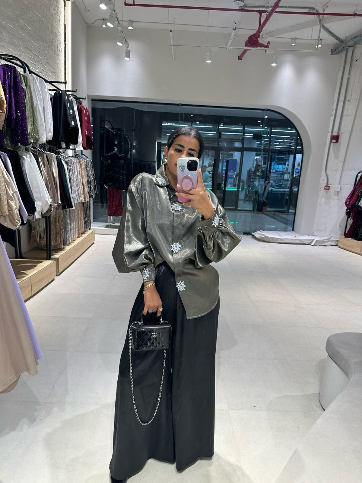Star Brooch Blouse