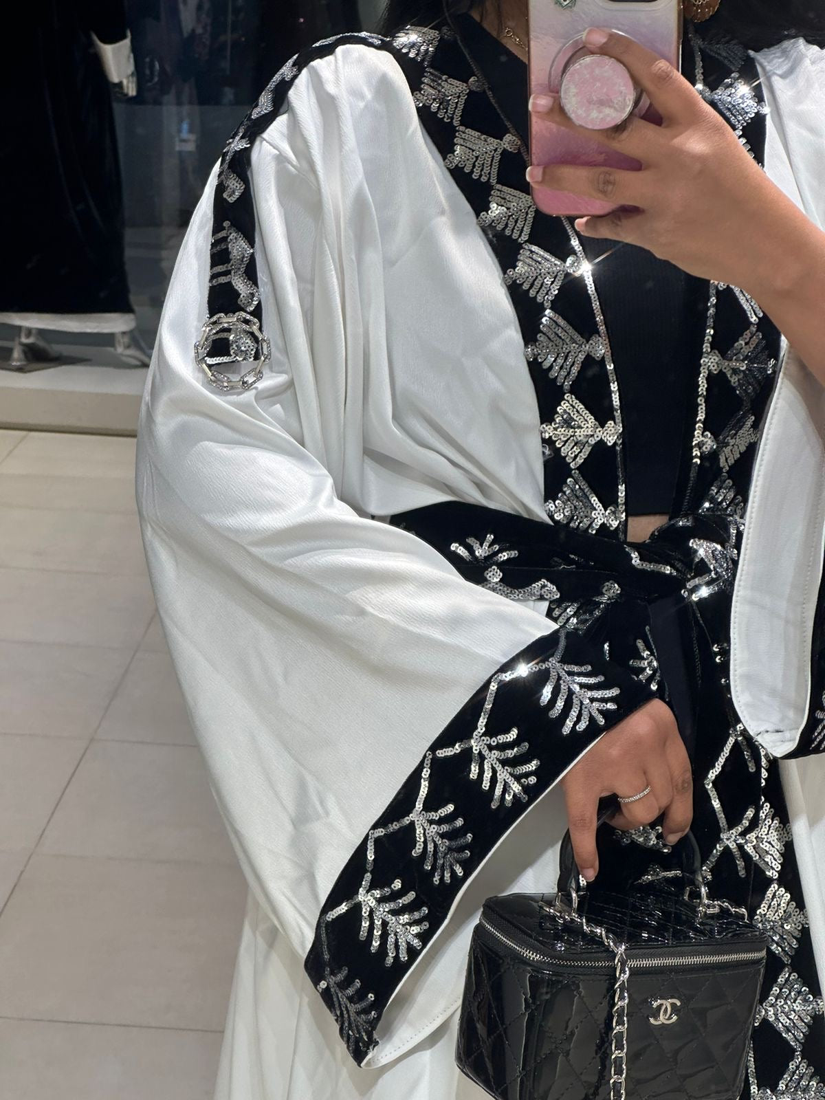 Sari White Kaftan