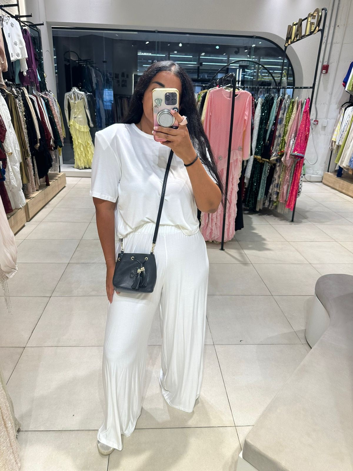 Shouldered White Top