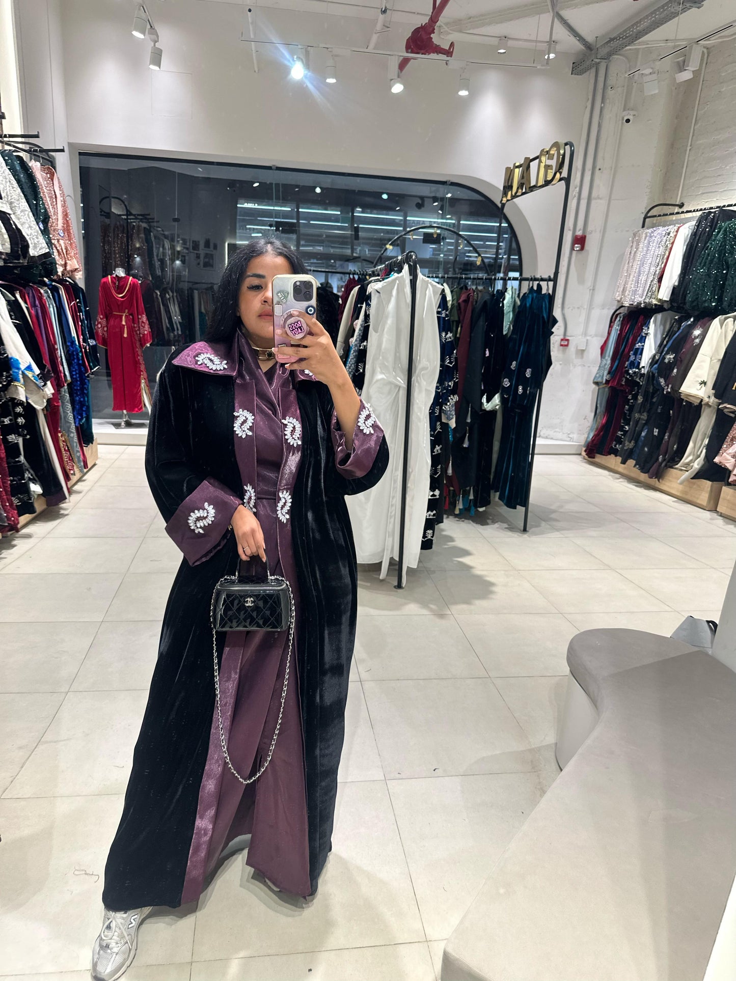 Burgundy Shine Dress