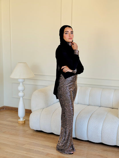Black Crossover Top