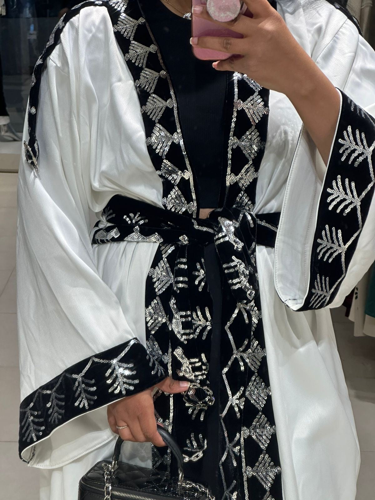 Sari White Kaftan
