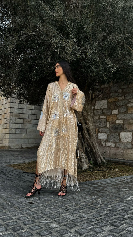 Sultana Gold Kaftan Dress
