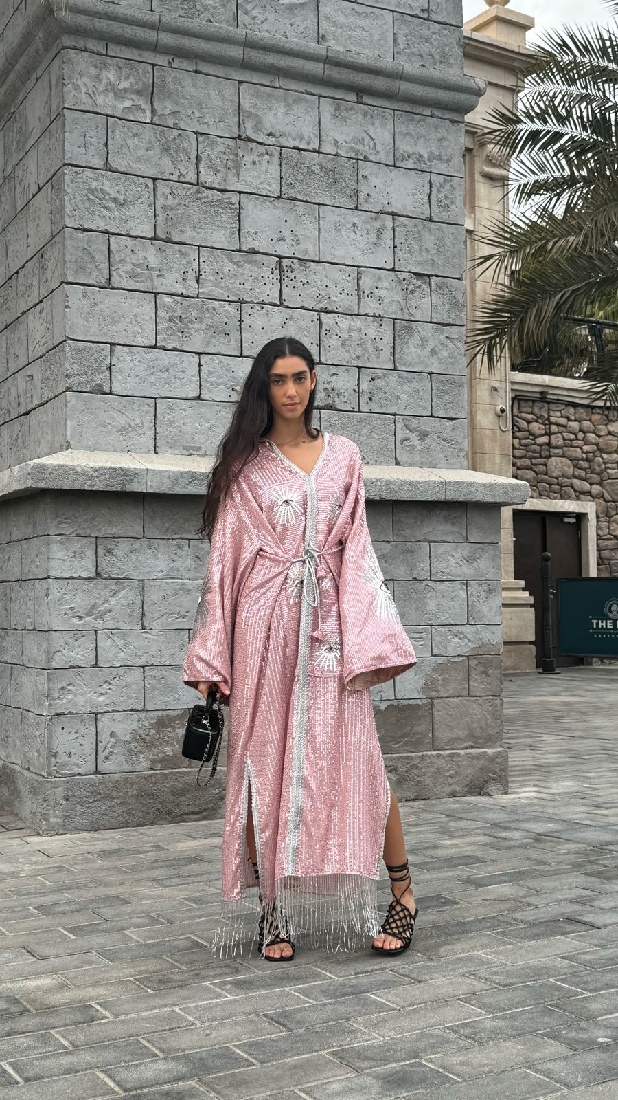 Sultana Pink Kaftan Dress