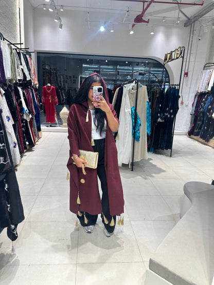 Burgundy Shawl Cardigan