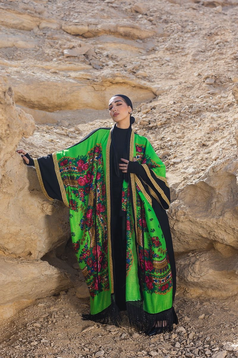Florisque Green Kaftan