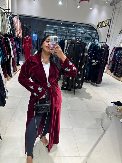 Velvet Hamsa Kaftan