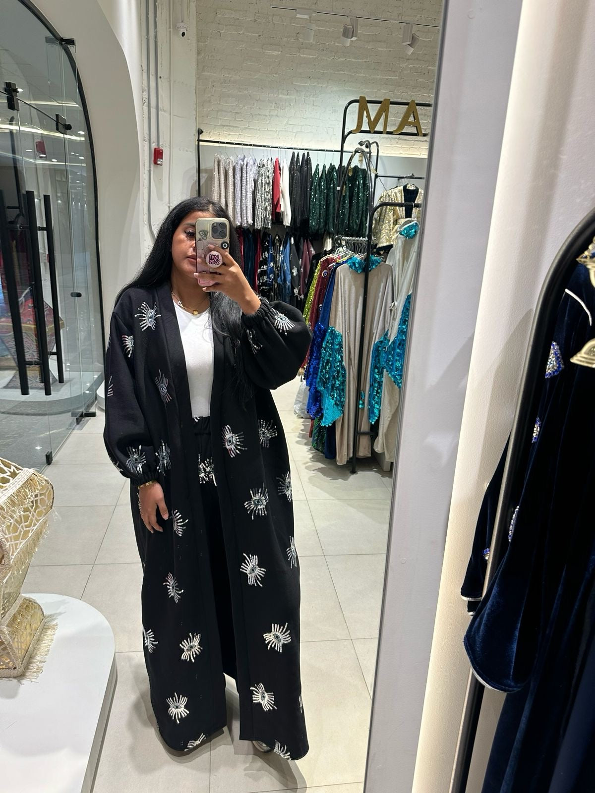 Black Aura Kaftan Set