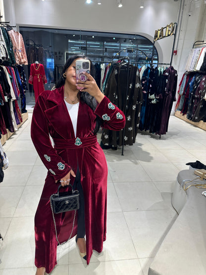 Velvet Hamsa Kaftan