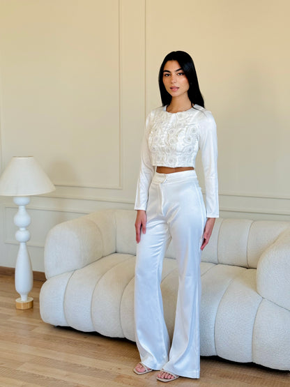 White Gala Pants