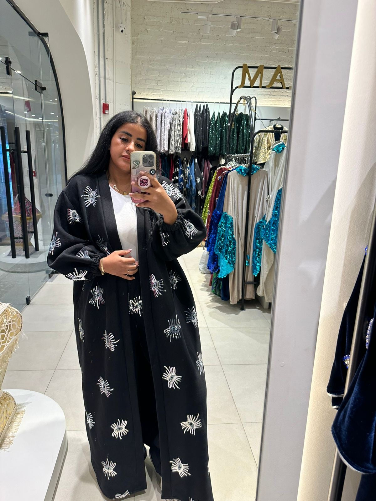 Black Aura Kaftan Set