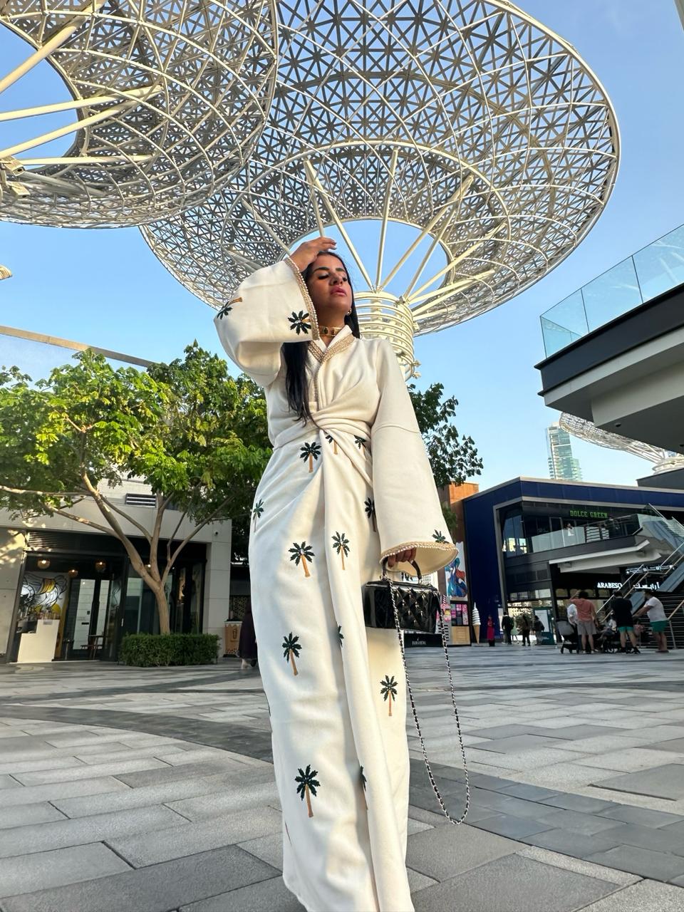 Palm Wrap Dress