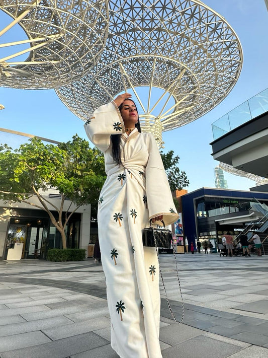 Palm Wrap Dress