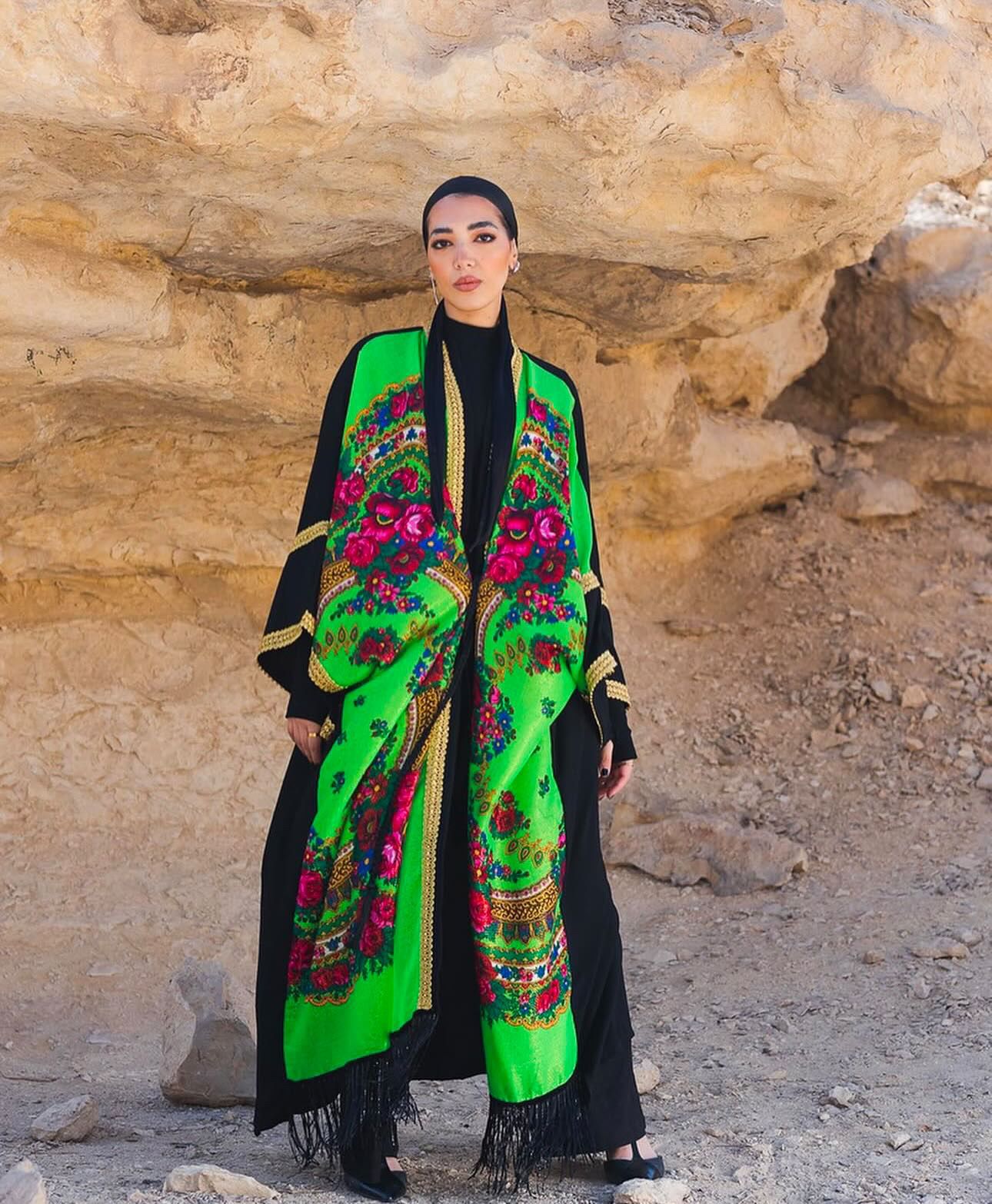Florisque Green Kaftan