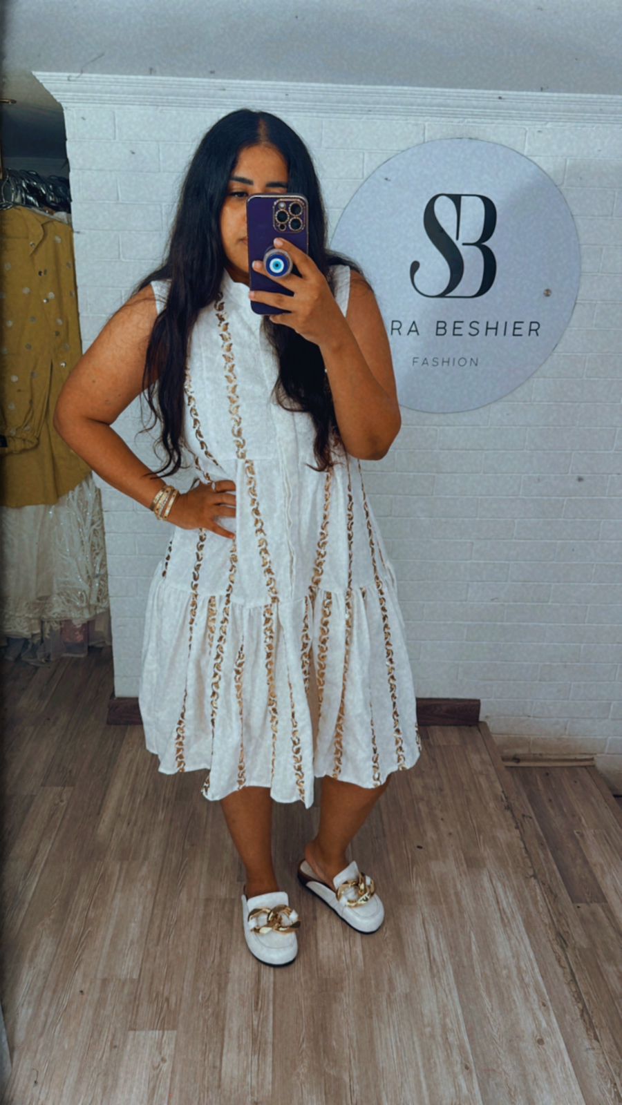 White Swan Midi Dress