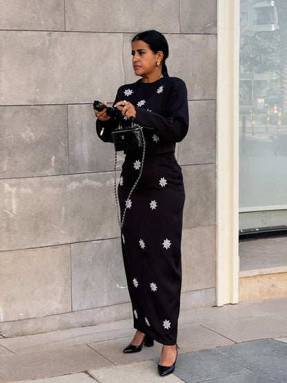 Black Diamond Skirt Set