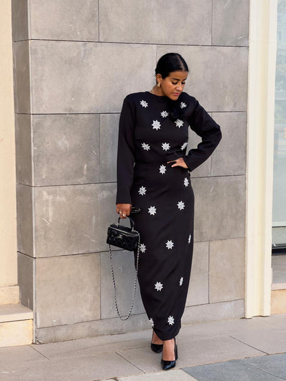 Black Diamond Skirt Set